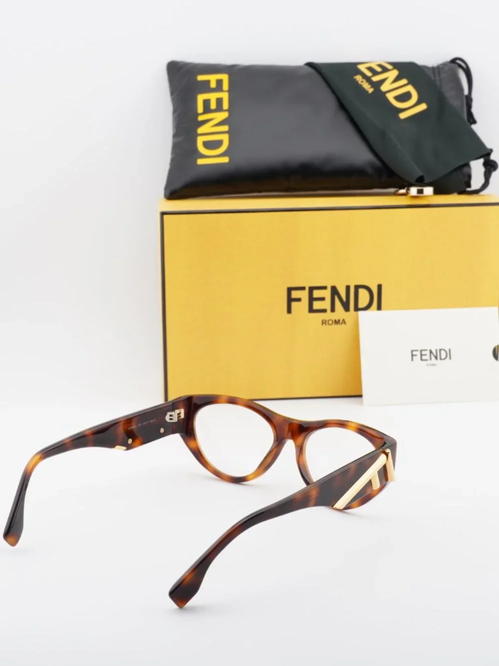 Fendi FE50092I 053 Cat Eye Eyeglasses - Havana 52mm